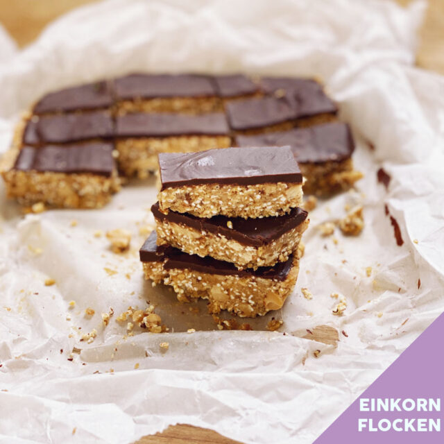 Einkornflocken-Peanutbars