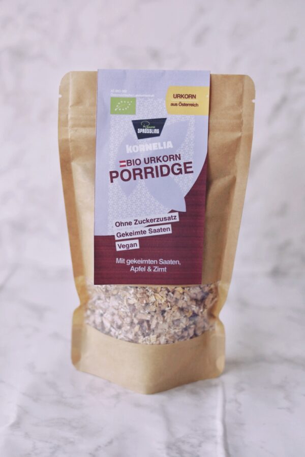 Bio Urkorn Porridge Apfe-Zimt