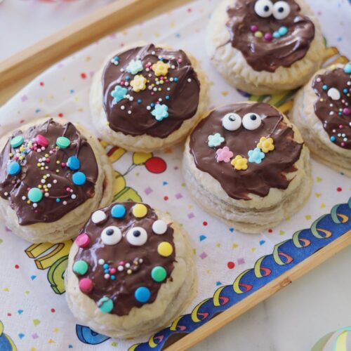 Dinkelblätterteig-Krapfen