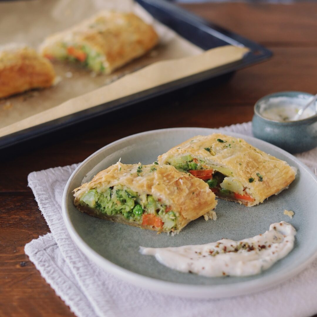 Blätterteig Gemüsestrudel