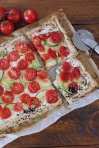 Tomaten Zucchini Tarte